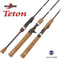 KUYING Teton UL เบ็ดตกปลานิ่มเบาพิเศษ1.8M 1.9M 1.92M เสาอ้อยหมุนการหล่อคาร์บอนขนาดกลางชิ้นส่วนฟูจิ