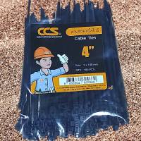 เคเบิ้ลไทร์สีดำ CCS (Cable Ties ) ขนาด 3x100/100ชิ้น