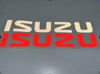 สติ๊กเกอร์แบบดั้งเดิม รุ่นลงร่อง ติดฝาท้าย ISUZU ขนาดประมาณ 7x41 ซม. งานตัดคอมสะท้อนแสง 3M แท้ sticker ติดรถ แต่งรถ อีซุซุ