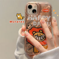 เคสสำหรับ Huawei NOVA7 NOVA9 NOVA9SE NOVA10 NOVA10PRO P30 P30PRO P40 P40PRO P50 P50PRO MATE30 MATE30PRO MATE40 MATE40PRO MATE50 MATE50PRO สร้างสรรค์สนุกการ์ตูนน่ารักยิ้มสิงโตโปร่งใสเคสโทรศัพท์กันตก