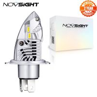 【New】 NOVSIGHT โคมไฟรถจักรยานยนต์ Led หลอดไฟ H4 6000LM 35W 12V 6000K สีขาว Plug And Play หลอดไฟหน้า Led สว่างชิ้นส่วนรถจักรยานยนต์