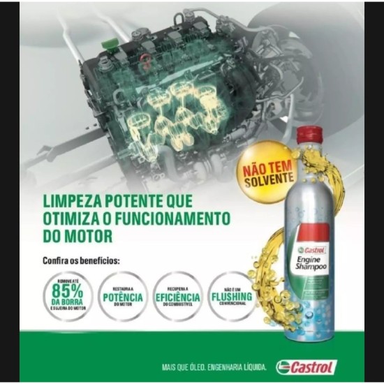 Dung dịch súc rửa động cơ ô tô và xe máy castrol engine shampoo 300ml - ảnh sản phẩm 1