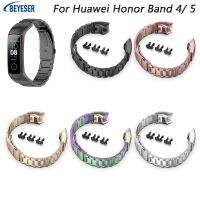 [HOT JUXLLKBKOW 514] สร้อยข้อมือสายรัดสแตนเลสสำหรับ Huawei Honor Band 4/5โดยเฉพาะอุปกรณ์เสริมการออกแบบที่ละเอียดอ่อนที่สร้างสรรค์