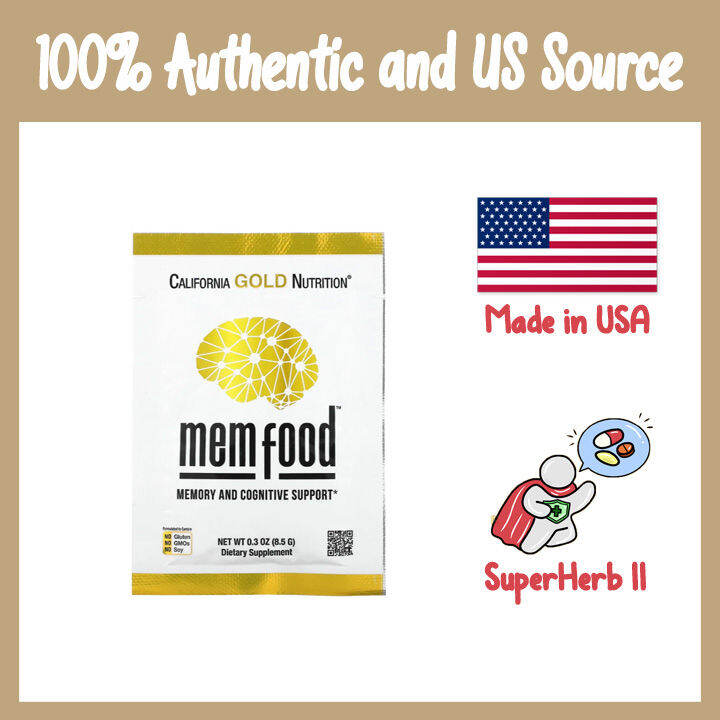 California Gold Nutrition, MEM Food, Memory and Cognitive Support ...
