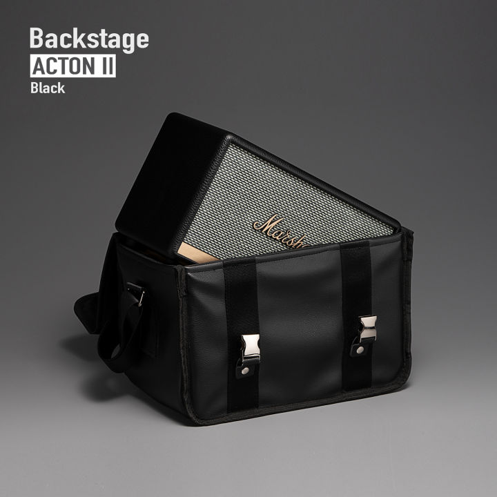 กระเป๋าใส่ลำโพง-marshall-acton-ii-แบบหนังมี-4-สี-พร้อมส่ง-black