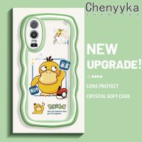 เคส Chenyyka สำหรับ VIVO Y76 5G Y74s Y76s 5G เคสการ์ตูนน่ารัก Pokemon เป็ดดีไซน์ใหม่ลายคลื่นเคสโทรศัพท์แบบใสซิลิโคนนิ่มเลนส์กล้องถ่ายรูปสร้างสรรค์ป้องกันเคสโปร่งใสกันกระแทก