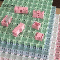 100ชิ้น SMD ส่วนประกอบกล่องเก็บภาชนะอิเล็กทรอนิกส์กรณีชุด25X31.5X21.6Mm