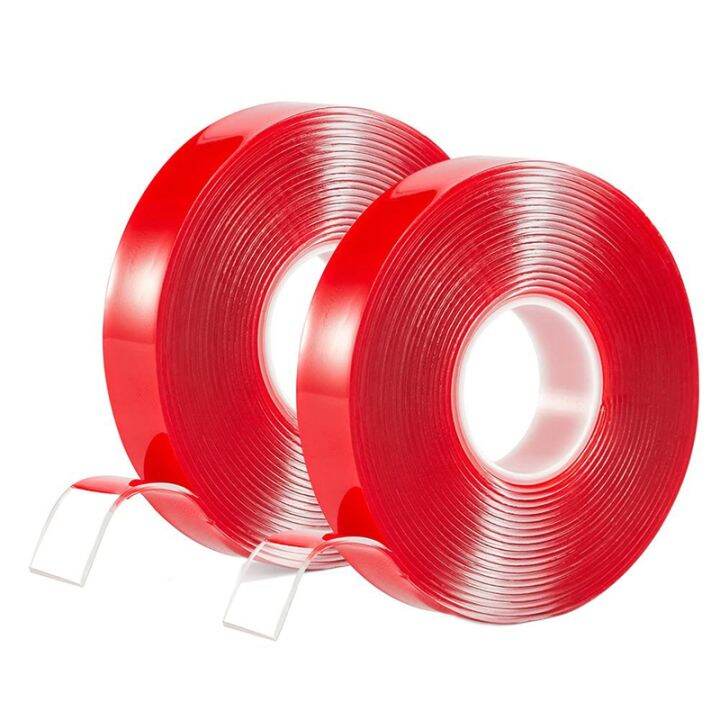 Acrylic Clear Double Sided Tape 2 PCS Heavy Duty Strong Adhesive Grip
