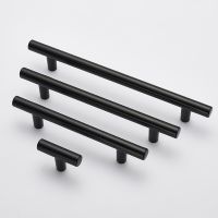 ✢ Matt Black square Handle Stainless Steel Cabinet handle Kitchen Door Knob Furniture Drawer Pull 2 24