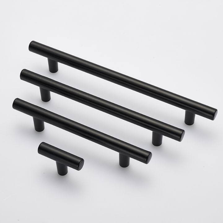 matt-black-square-handle-stainless-steel-cabinet-handle-kitchen-door-knob-furniture-drawer-pull-2-quot-24-quot