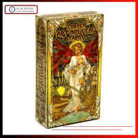 【สหรัฐอเมริกา Stock 】78แผ่น Golden Art Novveau Tarot