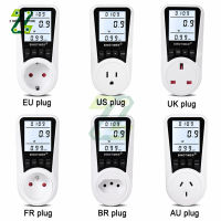 Smart AC Power Meter Wattmeter Billing Socket Energy Meter Voltage Currentความถี่ไฟฟ้า Monitor EU/US/UK/AU/FR /BR Plug-Xiaan Store