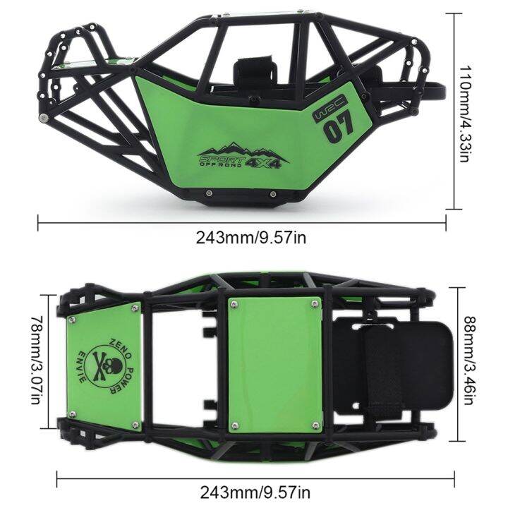 nylon-rock-buggy-roll-cage-1-9-shafty-tube-frame-chassis-kit-for-1-10-rc-crawler-car-gmade-r1-axial-capra-1-9s-diy-parts