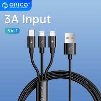 ORICO 3 In 1สาย USB สำหรับ iPhone Micro USB Type-C โทรศัพท์สมาร์ทสายชาร์จสำหรับ iPhone Samsung Xiaomi HUAWEI