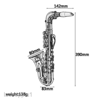 [LACOOPPIA1] Mini Saxophone with 8 Note Sax Musical Learning Developmental Toy for Kids Child