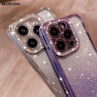 「Enjoy electronic」 Luxury Glitter Bling Diamond Phone Case for iPhone 14 Pro 13 12 11 Pro Max X Xr 14 Plus Xs Max 7 8Plus Transparent Silicon Cover