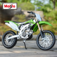 Maisto 1:12คาวาซากิ KX 450F สีเขียว Die Cast ยานพาหนะของสะสมงานอดิเรกรถจักรยานยนต์ของเล่นรุ่น