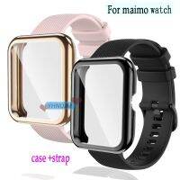 Maimo สายนาฬิกาข้อมือสมาร์ทวอทช์ ซิลิโคน แบบเปลี่ยน สําหรับ Maimo Smartwatch case full soft tpu cover Replacement Strap Watch Film Screen Protector Accessories 【BYUE】