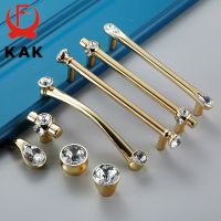 KAK Crystal Gold Cabinet Knobs and Handles Gold Shoebox Closet Door Drawer Knobs Wardrobe Pulls Pullers with Screws Hardware Door Hardware Locks