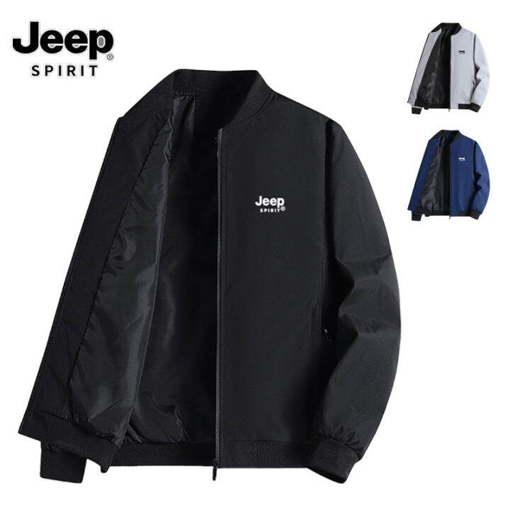 JEEP SPIRIT Jacket Men's Spring and Autumn Thin Jacket Casual Zipper ...