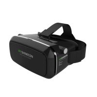 VR   SHINECON Virtual Reality Mobile Phone 3D Glasses 3D Movies Games With Resin Lens For 3.5-6.0 inch phone (Black)