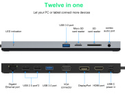 85w Charging WAVLINK USB C Hub Triple Display Laptop Docking Station