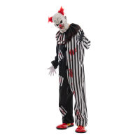 Snailify Creepy Clown เครื่องแต่งกายสำหรับชายฮาโลวีน Bloody Circus Clown Jumpsuit Jester บทบาทเล่นชุดแฟนซีผู้ใหญ่หน้ากากน่ากลัว