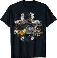 Bf 109 World War II Aircraft History Summer Cotton O-neck Short Sleeve T-shirt