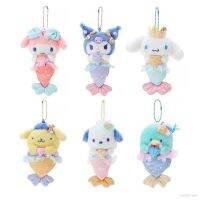 ♈┅✥ ของเล่นตุ๊กตานางเงือก Yela Sanrio Kuromi Melody Hangyodon Cinnamoroll Pachacco สําหรับเด็ก