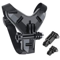 ﹉ Helmet Chin Mount Strap For GoPro Hero 11 9 8 7 5 SJCAM Motorcycle Helmet Chin Stand Action Camera Accessories for Go Pro Hero 9