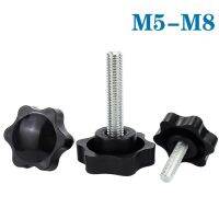 (สไตล์) M5 5-10PCcs M6รูปดาว M8ด้ายจัดการ Bolt Bakelite ขันลูกบิดมือจับอุตสาหกรรมสกรู Paku Baja สกรูและรัด