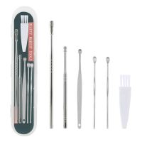 【jw】✘  6Pcs/set Ear Wax Pickers Earpick Remover Curette Pick Cleaner