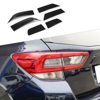 6Pcs Car Smoked Black Rear Tail Light Decor Cover Taillight Lamp Trim Garnish Lamp Hoods for Subaru XV 2018-2022