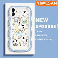 YIWESAN เคสสำหรับ iPhone 11 11 Pro 11 Pro Max,เคสการ์ตูนน่ารัก Pochacco กรอบใสเคสซิลิโคนกันกระแทกโทรศัพท์เคสนิ่มโปร่งใสป้องกันเลนส์กล้องสร้างสรรค์