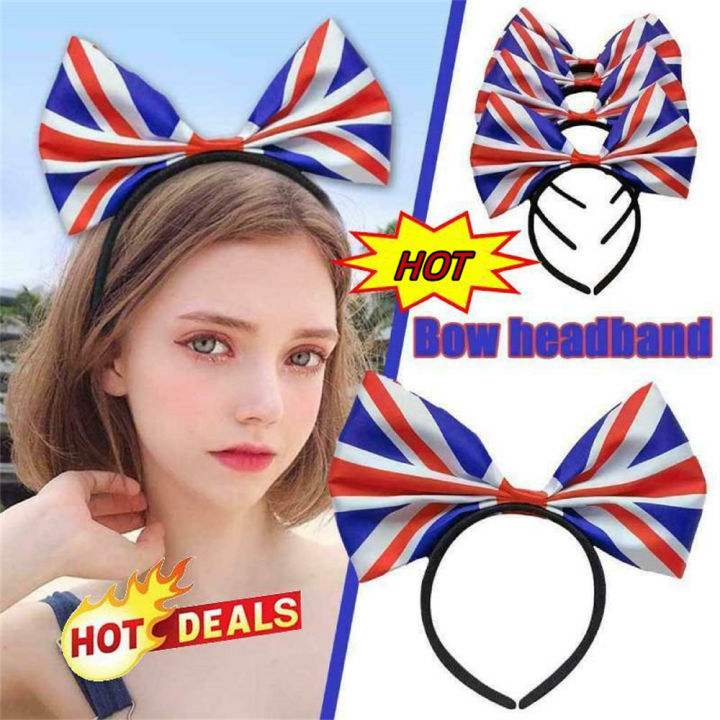 Bow British Fancy Headbands Hair Flag Jack Union With | Lazada.co.th