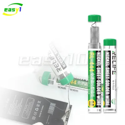 RELIFE RL-444 Cell Phone Battery Nickel Sheet Solder Wire High Purity Tin Content Firmly Bonds with Less Splash/Smoke