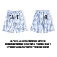 BAPE ผู้ชายกางเกงขาสั้นกางเกงขาสั้นเบสบอล New York สีฟ้าอ่อนกางเกงขาสั้นกีฬาระบายอากาศกางเกงเสื้อผ้า M ~ 3XL