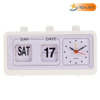 ✨Bestdeal✨ R Style Flip Clock Digtal Flip Day Date Time Display Clock White