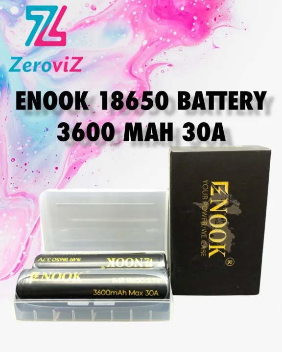 ENOOK 18650 BATTERY 3600MAH 30A ORIGINAL | Lazada PH