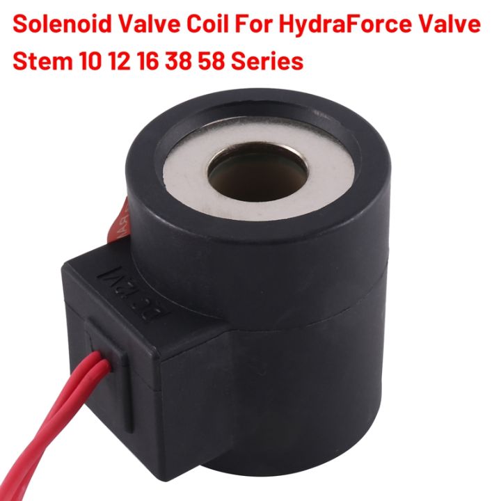 6352012-solenoid-valve-coil-12v-dc-18-amp-quot-wire-leads-size-10-for-hydraforce-valve-stem-10-12-16-38-58-series