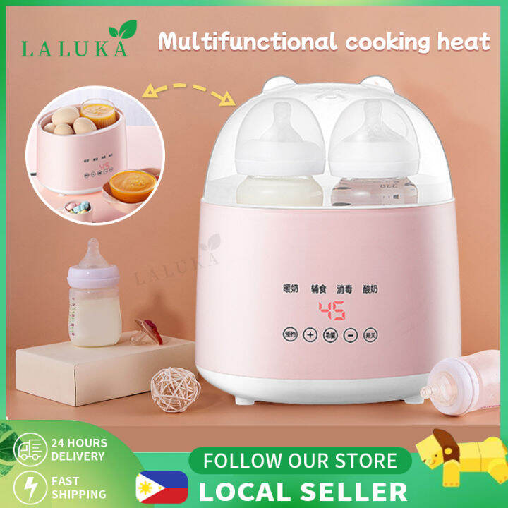 Double Bottle Warmerand Sterilizer Electric Quickly Warm Milk Steam Warmer Multifunctional Baby