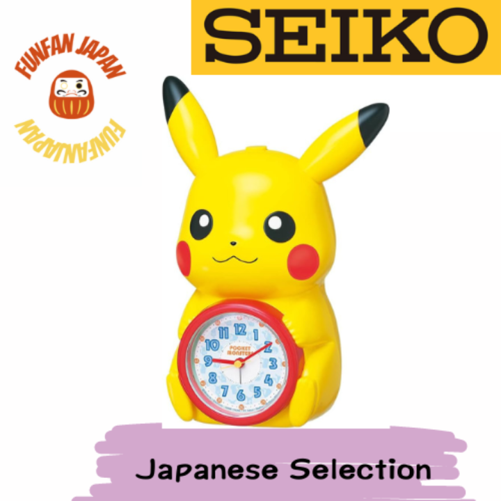 Seiko Clock Alarm Clock Clock Character Pokemon Pikachu Talking Alarm
