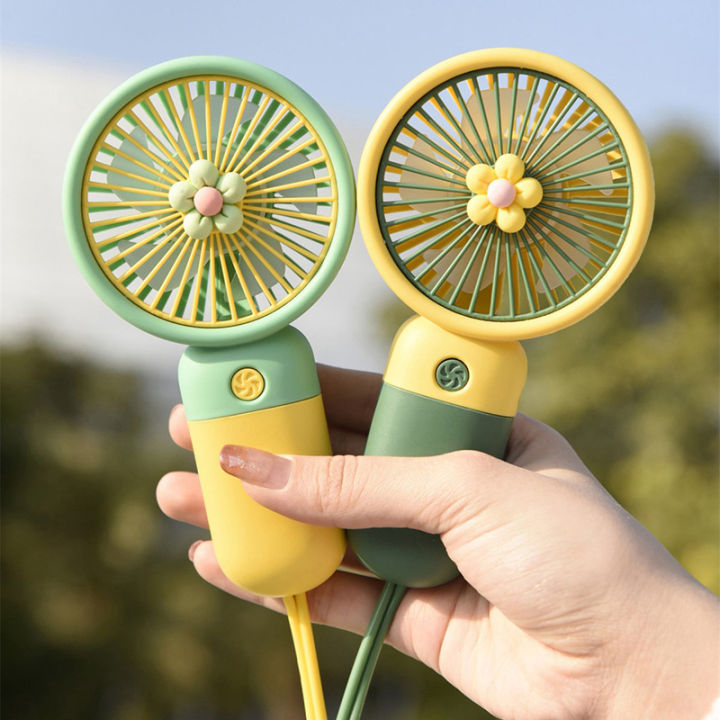 น่ารัก-mini-fan-usb-พัดลม-พัดลมพกพาแบบมือถือ-สำหรับนักท่องเที่ยว-ขายดีในตลาด-พัดลมพกพากลางแจ้งพร้อมเชือก-พัดลมจิ๋วพกพา-พัดลมเด็กไฟฟ้า