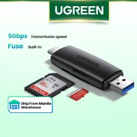 Ugren การ์ดรีดเดอร์ USB SD 3.0 USB C ตัวอ่านการ์ดความจำ OTG การ์ดอะแดปเตอร์สำหรับ SD Micro SD SDHC SDXC การ์ด MMC เข้ากันได้กับแมคบุ๊กโปรแอร์ Mi Galaxy S20 iPad Pro 2020 Surface Pro