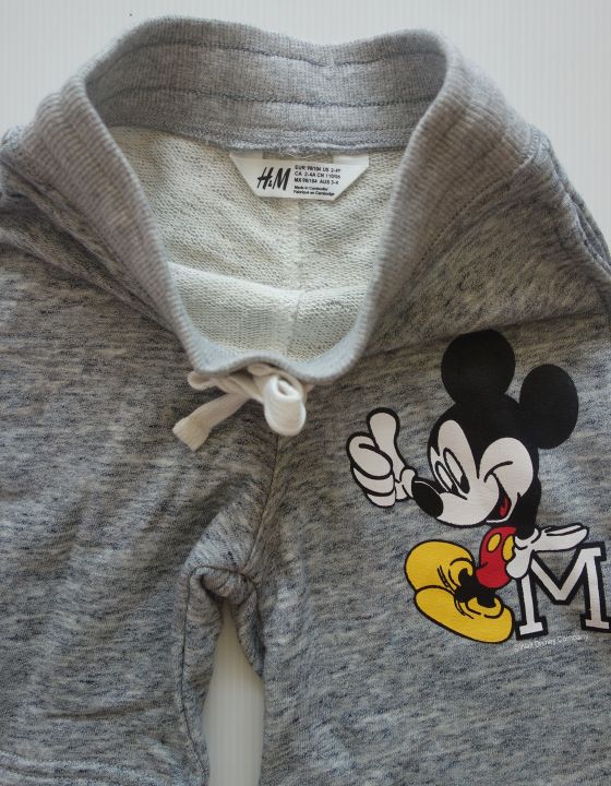 กางเกงขาสั้น-ลาย-micky-mouse-สีเทาอ่อน-size-2-3-ปี