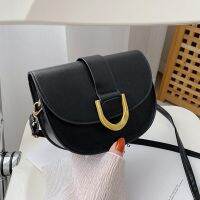 （STOCK）- 2023 New Fashion Simple Temperament Commuting Atmosphere Personality Underarm Soft Leather Womens Bag Flip Saddle Shoulder