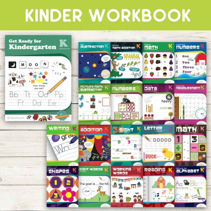 Kinder Reviewer Math Reading Writing Activity Book | Lazada PH