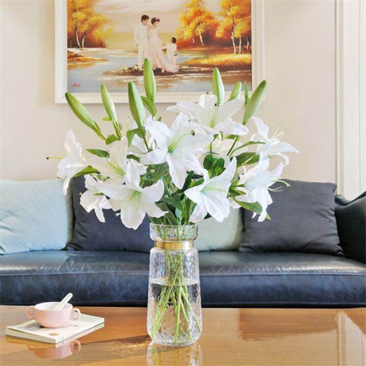 dia-17cm-3-prong-artificial-lily-flower-wedding-decoration-bouquet-home-living-room-flower-arrangement