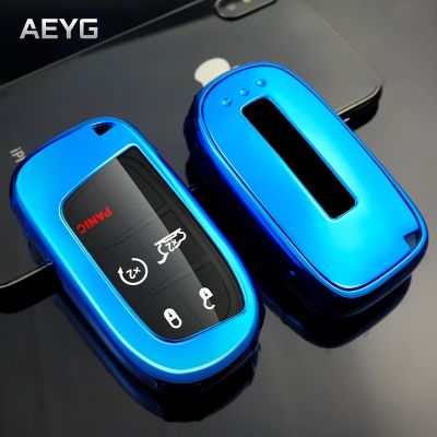 ❄♝♙ TPU Car Key Fob Case Cover Protector For Jeep Renegade Grand Cherokee For Dodge Ram 1500 Journey Charger Challenger Chrysler