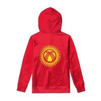 เสื้อสเวตเชิ้ตเสื้อฮู้ดมีซิป Kyrgyzstan ธงประจำชาติ Kg Kyrgyzstan ลายรูปภาพตามสั่งยี่ห้อเสื้อยืดพิมพ์โลโก้